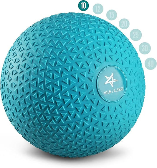 Yes4All Slam Balls, 10-40lb Weighted Ball Weight, Durable PVC Sand Filled Workout Dynamic Slam Ball for Core Strengthen