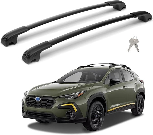 300Lbs Lockable Roof Rack Crossbars Compatible with 2024 2025 2026 Subaru Crosstrek(Not for Wilderness), Heavy Duty Aluminum Cross Bar Fit Luggage Luggage Kayaks Bicycles Snowboard