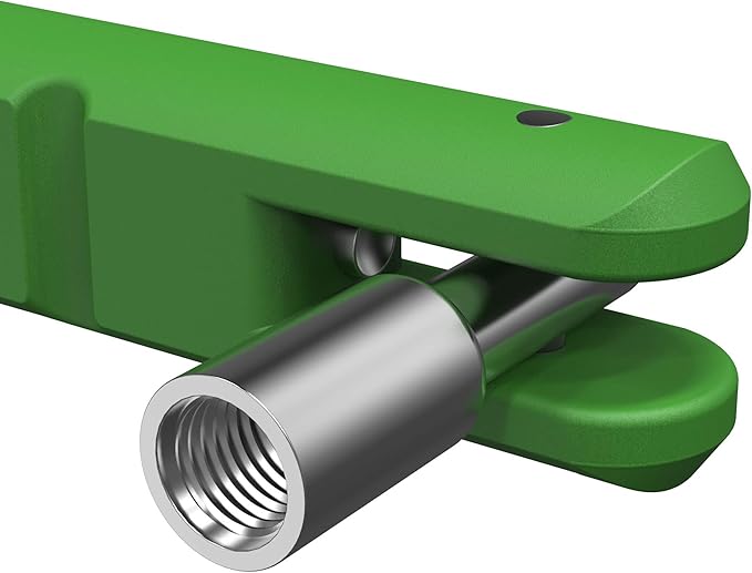 BASIKER Tire Valve Stem Puller Tool No Scratch with Valve Core Tool Green Perfect Replacement for Universial car Valve Stem Extenders Straight Metal Dual Wheel Valve Stem Extension Adapter