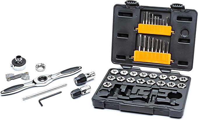 GEARWRENCH 42 Piece Ratcheting Tap & Die Set, Metric - 3886