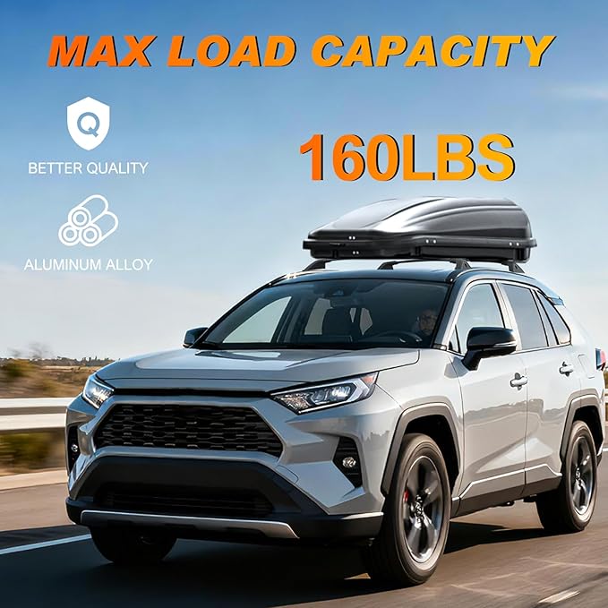 Nilight Roof Rack Cross Bars Fit for Toyota RAV4 2019 2020 2021 2022 2023 Aluminum Rails Crossbars with Anti-Theft Lock for Rooftop Cargo Carrier Luggage Kayak Bike (not for Adventure/TRD Off-Road)