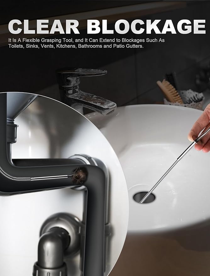 2 Pack Pickup Tool Set, 25 LB Telescoping Magnet Grabber Tool with Pocket Clip and 24 IN Flexible Claw Grabber Reacher Tool, Combo Grabbing Set with Anti-Rust Zinc Coating for Multipurpose Picking up