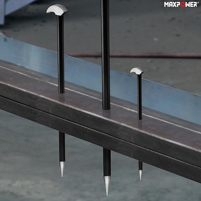 MAXPOWER 4 PCS Rolling Head Pry Bar Set 6 Inch 12 Inch 16 Inch 20 Inch