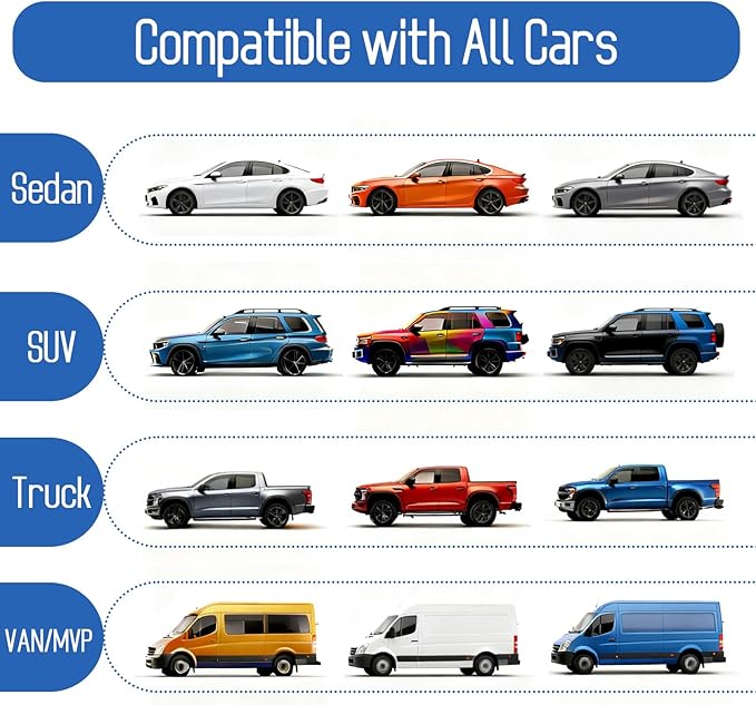 KALINCO Windshield Cover for Ice and Snow, 600D Oxford Fabric Car Windshield Snow Cover, Anti-Frost Waterproof Winter Windshield Covers, Fits Most Cars SUVs Trucks Sedans