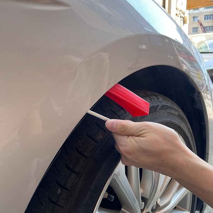 29 Pcs Paintless Dent Repair Rods, Dent Rods Removal Kit, Stainless Steel Dent Rods, Professional Hail Dent Removal Tool for Minor Dents, Door Dings and Hail Damag