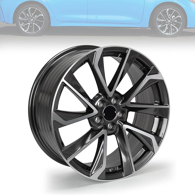18'' x 8'' Aluminum Alloy Replacement for OE Wheel Rim Compatible with Toyota Corolla 2019-2024, 2 Sets