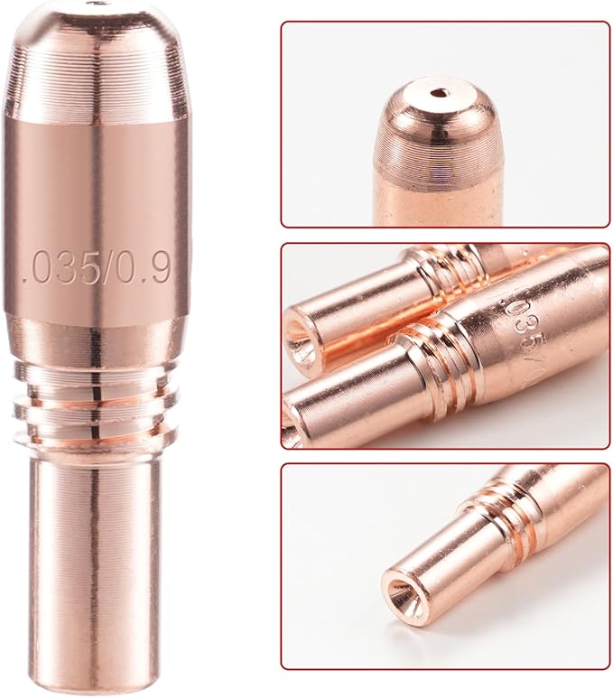 MIG Welding Contact Tips .035"(0.9mm) T-A035CH For Bernard Acculock-S Used With D-MA250 Gas Diffuser (20-PK)