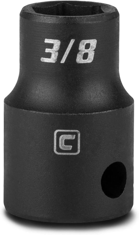 Capri Tools 3/8-Inch Shallow Impact Socket, 3/8-Inch Drive, 6-Point, SAE