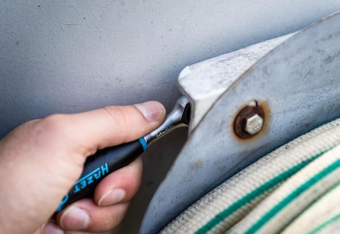 HAZET 863HP Hiper Fine-Tooth Reversible Ratchet 1/4 Inch, 4.57 Inches/116mm Length, 4 Degree Operating Angle, 120 Nm Torque, Ergonomic Reversible Lever, Corrosion-Resistant