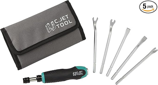 5 Pack Tack Lifter, Nail Puller, Upholstery Staple Remover, Rivet Removal Tool, Tack Puller, Screwdriver for Furniture