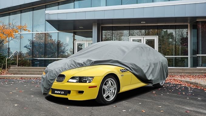Kayme Heavy Duty Car Cover Custom Fit BMW Z3 Coupe Cabriolet, Waterproof All Weather for Automobiles, Full Exterior Covers Sun Rain UV Protection.