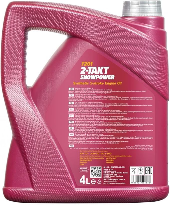 Engine oil for Snowpower Mannol 2-Takt Snowpower (4L)