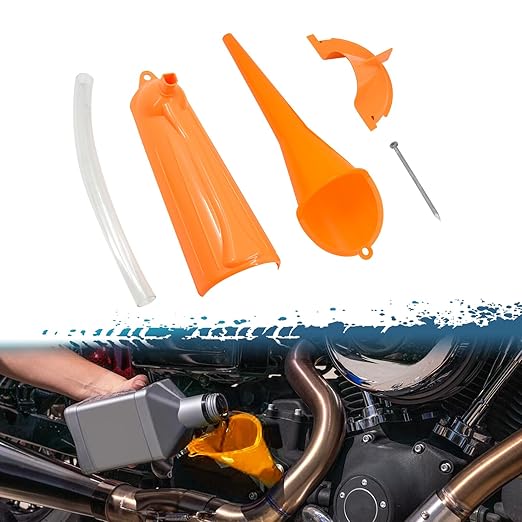 Oil Change Kit Crankcase Fill Primary Case Oil Fill Funnel Drip Oil Filter Funnel Set Fit for Harley Models