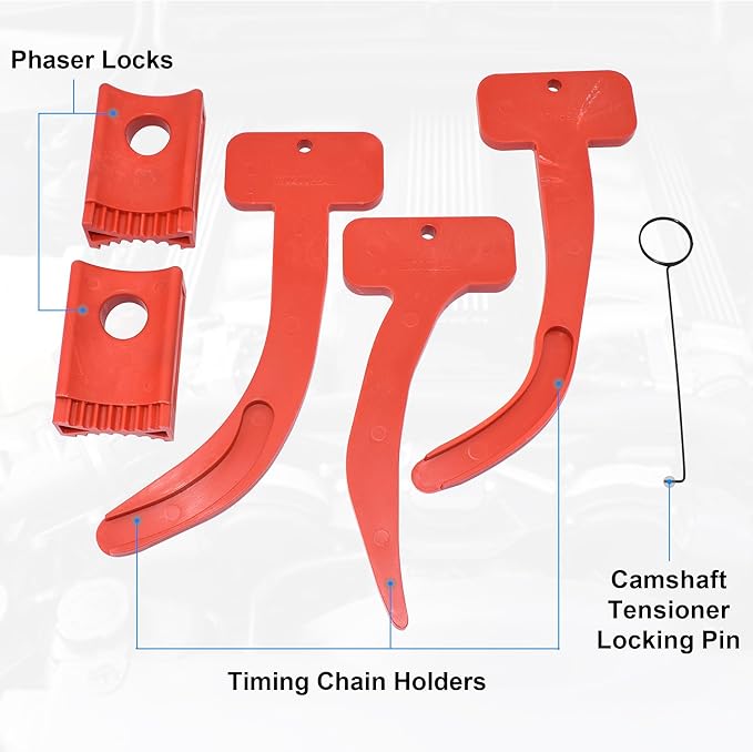 3.6 Pentastar Timing Tool Kit, Camshaft Phaser Timing Chain Lock Tool Kit, Replace 10200A, 10202A, 10369A Compatible with VW Chrysler Jeep Dodge Grand Cherokee Wrangler 3.6L Engine