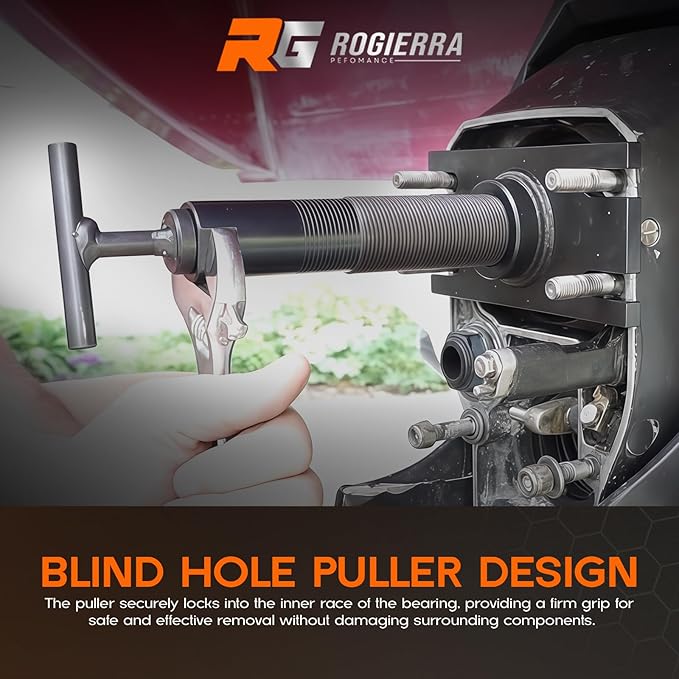 Gimbal Bearing Puller and Installer Tool Kit for Mercruiser Alpha, Alpha 1, MR, Bravo, OMC & Volvo - Heavy Duty Carbon Steel Marine Bearing Remover/Extractor