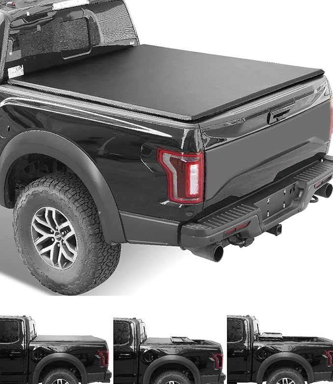 Lyon Cover 5.5ft / 67 inch Soft Tri-Fold Truck Bed Cover Compatible with 2015-2026 Ford F-150 Tonneau Cover