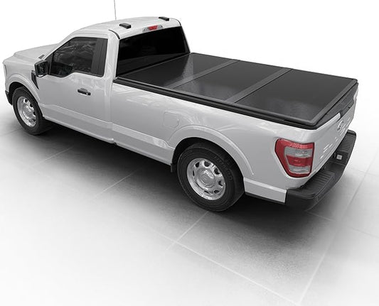 Hard Folding Truck Bed Tonneau Cover|HTF018|Fits 2015-2024 Ford F-150 8FT Bed (98")