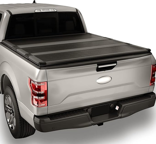 FRP Hard Tri-Fold Tonneau Cover Truck Bed for 2015-2025 Ford F-150 5.5FT/67.1inch
