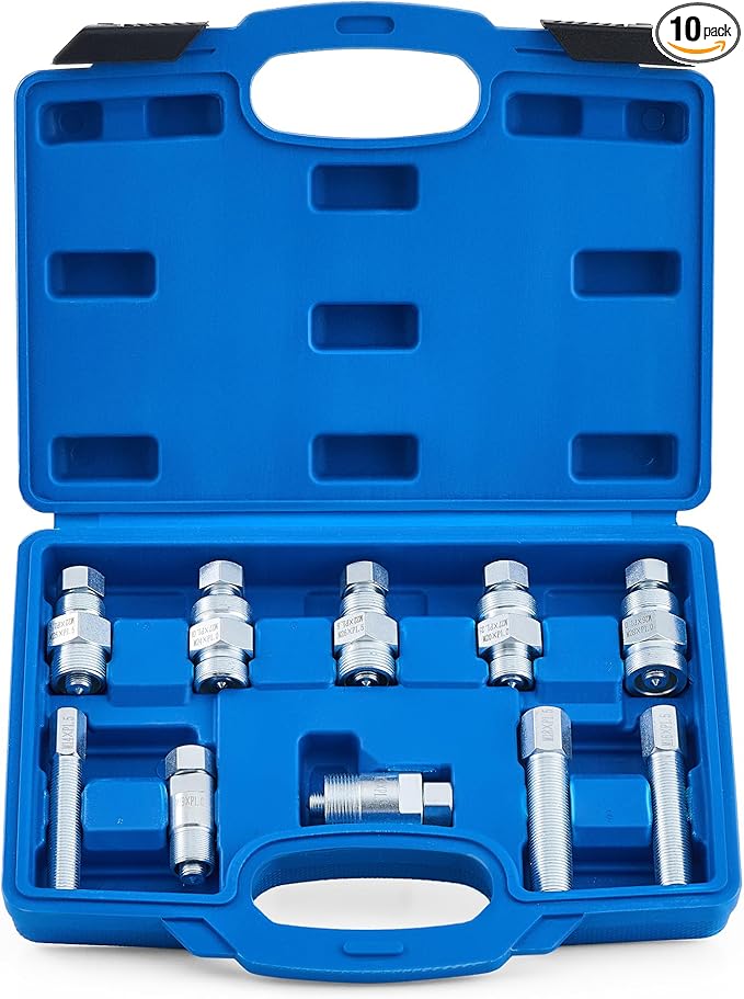 Orion Motor Tech Flywheel Puller, 10pc Universal Flywheel Puller Set for Motorcycles Scooters ATVs, Metric Flywheel Removal Tools, Small Engine Flywheel Puller Compatible with Yamaha Kawasaki Ducati