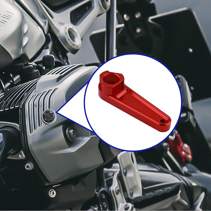 Oil Filler Cap Installation Removal Tool Compatible with R1200GS R1200RT R1200R R1200S R1200ST R1250GS R1250R R1250RS R1250RT Motorcycle Engine Oil Cap Remover Wrench(Red)