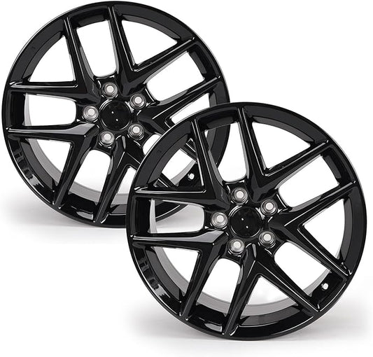 New 18" x 8" Aluminum Alloy Replacement for OE Wheel Rim Compatible with Honda Civic 2016-2024,Gloss Black, PCD 5x114.3, 2 Sets