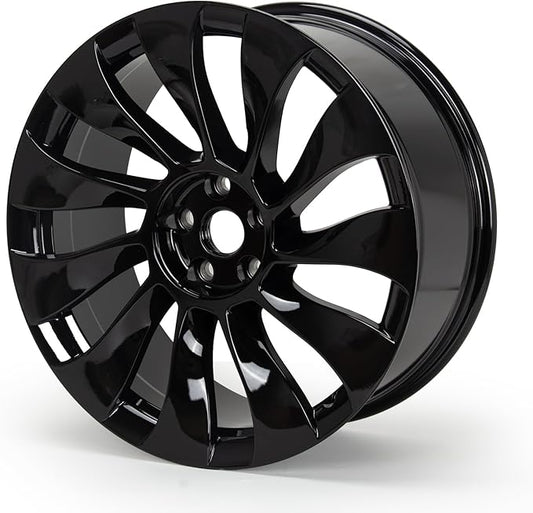 New 20'' x 9'' Aluminum Alloy Replacement for OE Wheel Rim Compatible with Model 3 2021-2022 - Direct Fit Machined Black