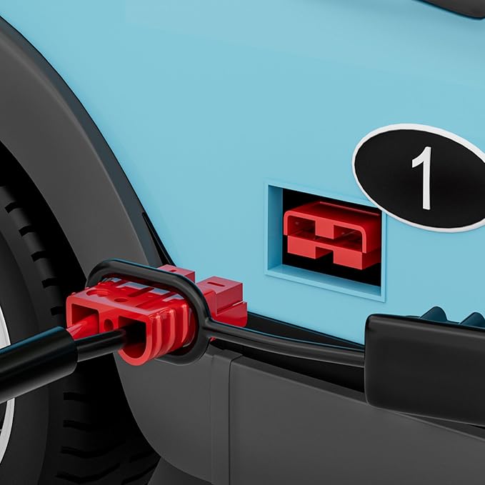 Battery Quick Disconnect Connector 175A, 12V Battery Quick Connect Cable Connector 1/0 AWG for Car Winch Forklift - 4 Pack