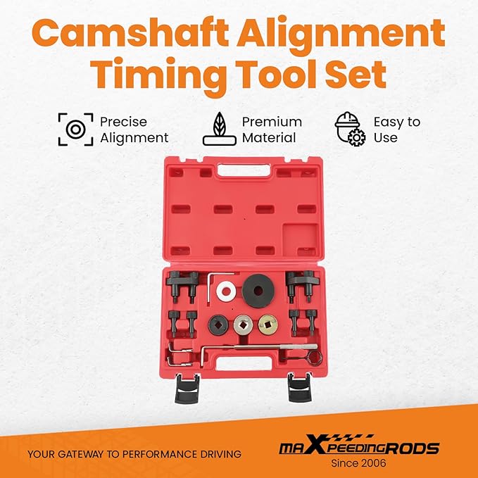 maXpeedingrods Engine Camshaft Crankshaft Timing Tool Kit for EA888 1.8 2.0 TSI TFSI, for Audi VW 2006-2018, T10352 T10368 T40196 T10354 T40011 T40271 T40267 T40098, 17 Pcs