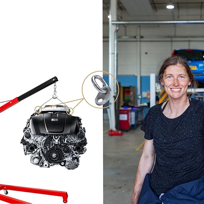 7100 Engine Lift Bracket 5500 lb Capacity Engine Lifting Brackets for Using with Engine Hoist Leveler and Lifting Sling Rigging Engine Stand (Pack 2)