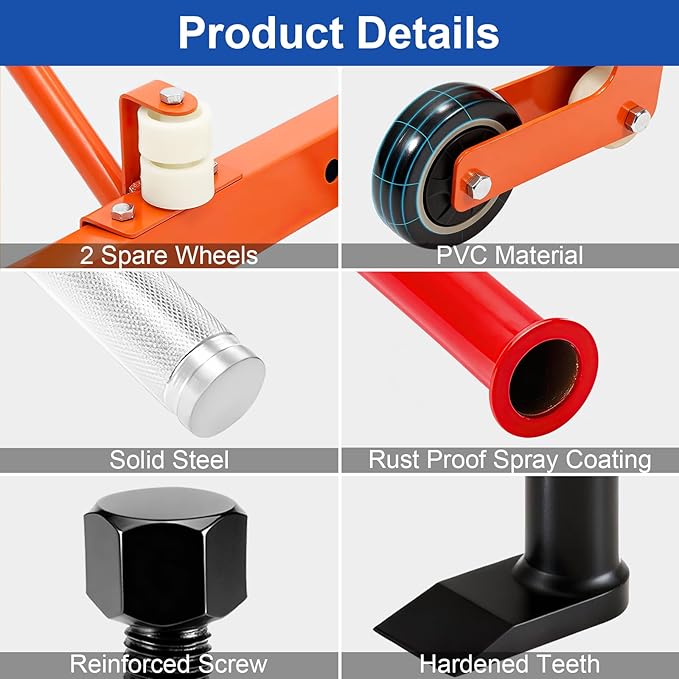 Manual Tire Bead Breaker and Tire Bead Breaker Slide Hammer and Tire Dolly for Tire Changing Tool Tire Changer Kit