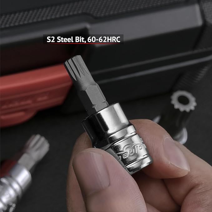 EPAuto 10-Piece XZN Triple Square Spline Bit Socket Set