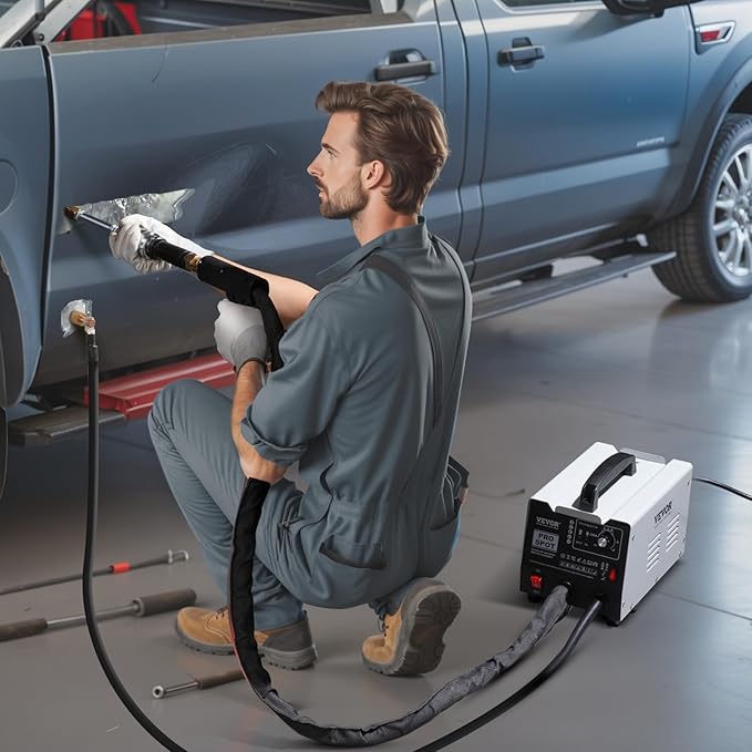 VEVOR Stud Welder Dent Repair Kit, 110V Auto Body Spot Welding Dent Puller Machine with 7 Welding Modes & Adjustable Power, 1.8KW Spot Welder Dent Removal Tool for Car, Truck Dent Repair