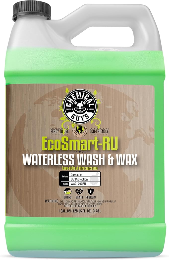 Chemical Guys WAC_707RU EcoSmart Waterless Car Wash & Wax Ready To Use, Safe for Cars, Trucks, SUVs, Motorcycles, RVs & More, 128 fl oz (1 Gallon)