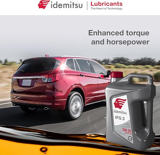Idemitsu 5W-20 Full Synthetic Oil - IFG3 5W20 SP/GF-6A SAE Engine Car Motor Oil (5 Quart, Case of 4)