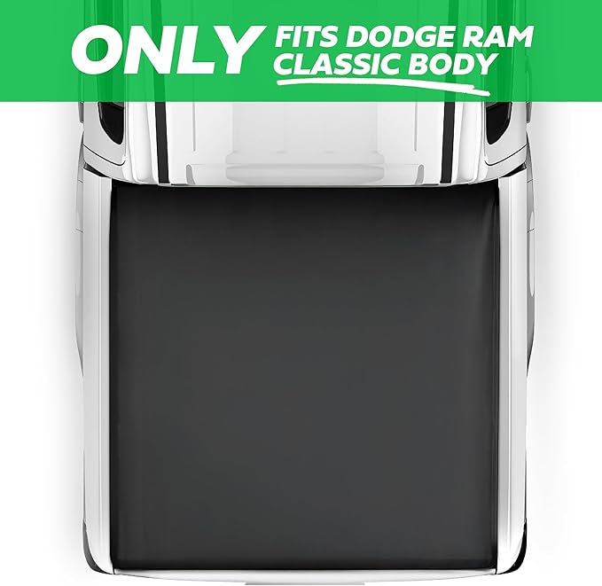 Truck Tonneau Cover for Ram 1500 (2009-2025) / Ram 2500 & 3500 (2009-2025) with 5.7 ft Bed, Soft Tri-Fold All-Weather Folding Truck Bed Cover Black (NO RAMBOX)