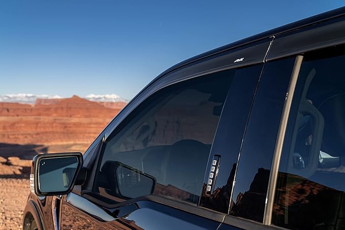 Auto Ventshade [AVS] Low Profile Rain Guards for 2013 - 2020 Ford Fusion | Window Vent Visors, 4 pcs. - Dark Smoke | 994014