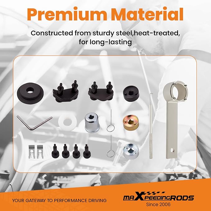 maXpeedingrods Engine Camshaft Crankshaft Timing Tool Kit EA888 1.8 2.0 TSI/TFSI for Audi for Volkswagen for Skoda T10352 T40196 T40271 T10368 T10354 T10355 T10060A T40011 T40098 T40267, 19 Pcs