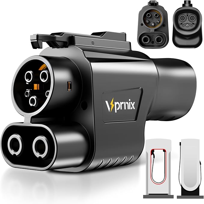 Tesla Charger Supercharger Adapter, NACS to CCS Adapter [Max 500A,1000V] Suitable for Charging Ford, Mustang, GM, Rivian, Volvo and Polestar Electric Vehicles at Tesla Supercharger (NACS to CCS)