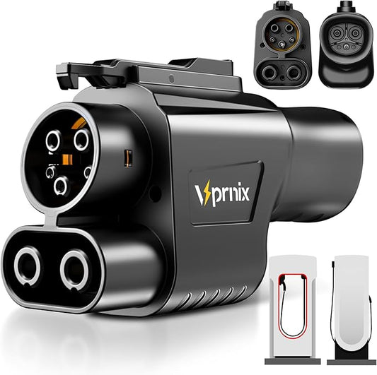 Tesla Charger Supercharger Adapter, NACS to CCS Adapter [Max 500A,1000V] Suitable for Charging Ford, Mustang, GM, Rivian, Volvo and Polestar Electric Vehicles at Tesla Supercharger (NACS to CCS)