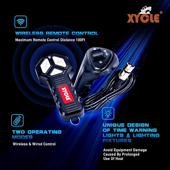 13500lbs Electric Winch 12V IP68waterproof Off-Road Vehicle Rescue winchs with2wireless Remote Controls and1/2"Synthetic Rope Suitable for Towing SUVs,Loggers,Trucks,Trailers,Jeeps,4WD(Black)