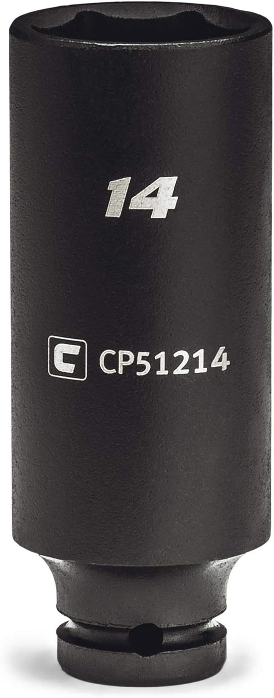 Capri Tools 14 mm Deep Impact Socket, 1/4-Inch Drive, 6-Point, Metric