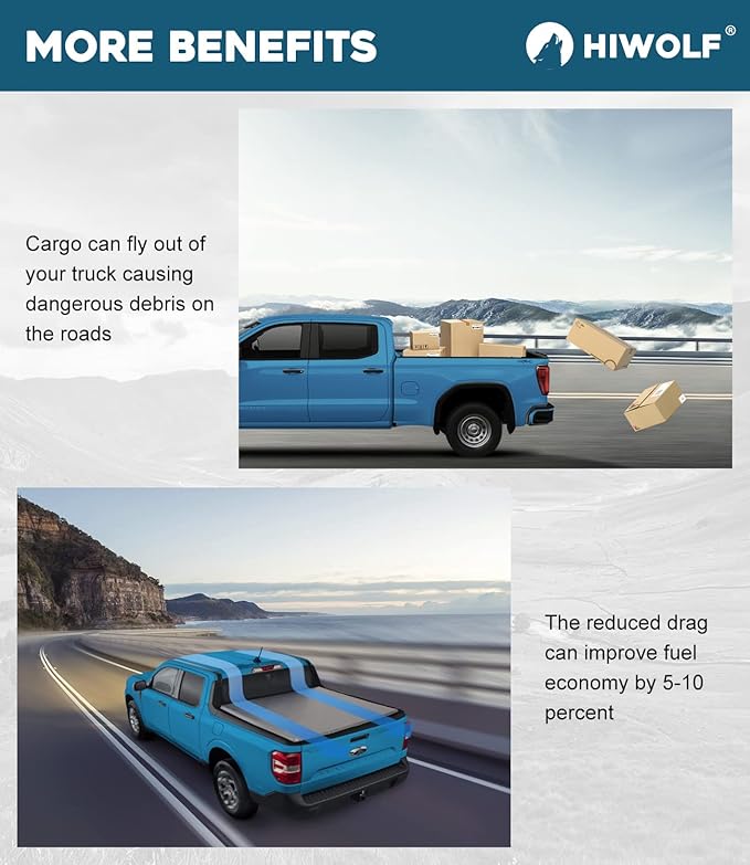 Soft Roll Up Truck Bed Tonneau Cover Fits 2005-2026 Frontier & 2009-2012 Suzuki Equator 5ft Bed (59.5") w/Track System | PR3 |