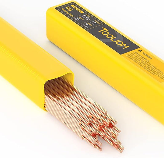 TOOLIOM Mild Steel TIG Welding Rod ER70S-6 TIG Filler Rod 1/8" x 16" 5LB Welding Wire