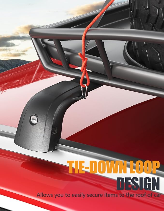 KINGGERI Roof Rack Cross Bars Compatible with Kia NIRO 2023 2024 2025 with Flush Side Rails, 220lbs Lockable Heavy Duty Aluminum Roof Rails Crossbars Rooftop Cargo Carrier Luggage Black