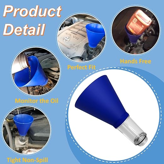 Funnels for Automotive Use, Engine Oil Change Tool for Toyota,Lexus,Scion,Camry,Corolla,RAV4,Tacoma,Highlander,Sienna,Tundra,RX350
