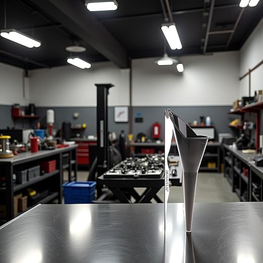 1Pc Black Multi-Function Auto Engine Oil Petrol Change Funnel, Oil System Tools, Large:28cm (11.02in), Multi-Function Long Stem Plastic Funnel for Car Motorcycle ATV Boat