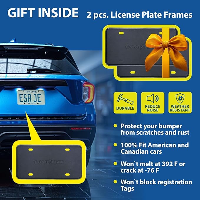 Goodyear Shatterproof in-Channel Window Deflectors for Ford F250 to F550 Super Duty 2017-2022 Crew Cab, Rain Guards, Window Visors for Cars, Vent Deflector, Car Accessories, 4 pcs - GY007733