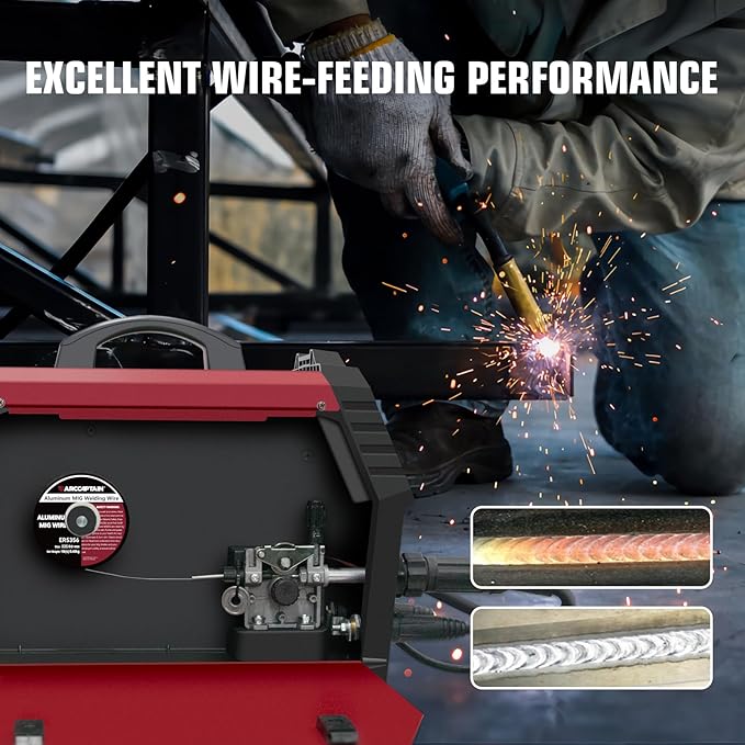 ARCCAPTAIN Magnesium Aluminum Welding Wire ER5356 .035" MIG Welding Wire, 1 Pound Spool