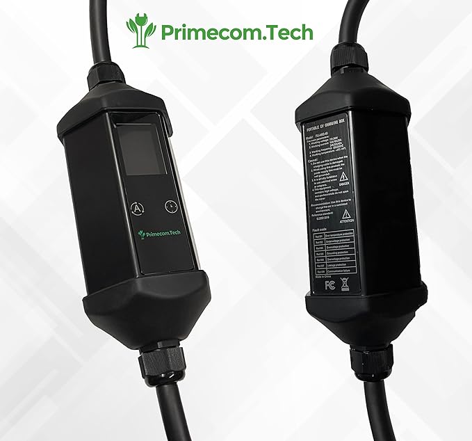 32Amp & 40Amp Primecom Level 2, Electric Vehicle (EV) Charger, (240V, 32A/40A), NEMA 14-50 Electric Car Charger, 30 feet, 40 feet, and 50 Feet Lengths for TESLA Level2 EV Charger (50, 40Amp) for Tesla