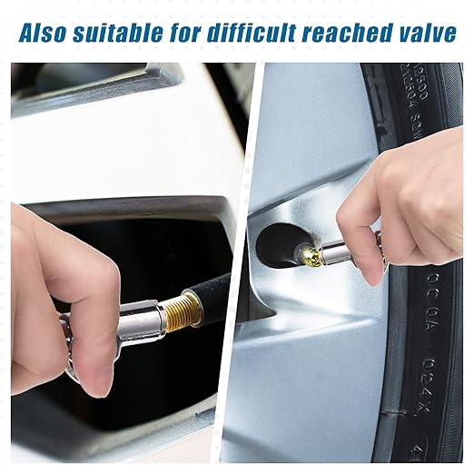 Tallew 40 Pack Dual Head Tire Pressure Gauge Heavy Duty Air Pressure Tire Gauge for Auto Truck Car RV Van Gage Range 10-150PSI, 1-10Bar (Silver)